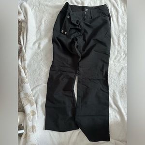 Black wide legged work pants. Target size 2